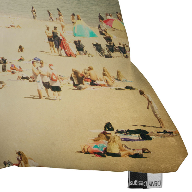 Vintage Beach Throw Pillow, 20" x 20"