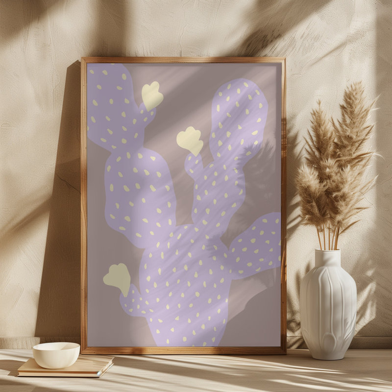 Cactus, Lilac, 76.2cm H x 50.8cm W