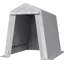 Tente d'abri d'auto 6 x 8 pi et abri de rangement extérieur portatif imperméable avec cadre en métal robuste à double fermeture