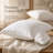 Square White Throw Pillow Insert 2 Pack - 100% Cotton Cover, Microfiber Down Alternative Fill, Multiple Sizes-93653231