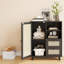 Buffet en rotin avec tablette réglable-405221102