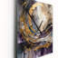Encre liquide mauve et captivante - Horloges murales abstraites en marbre-20925745
