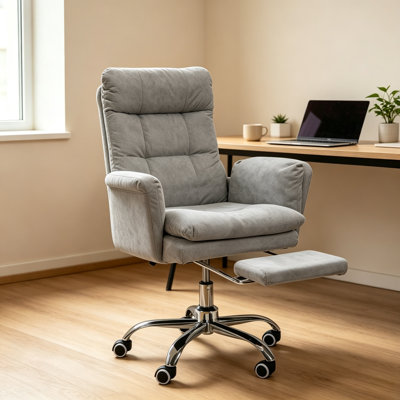 Chaise de bureau large inclinable et pivotante