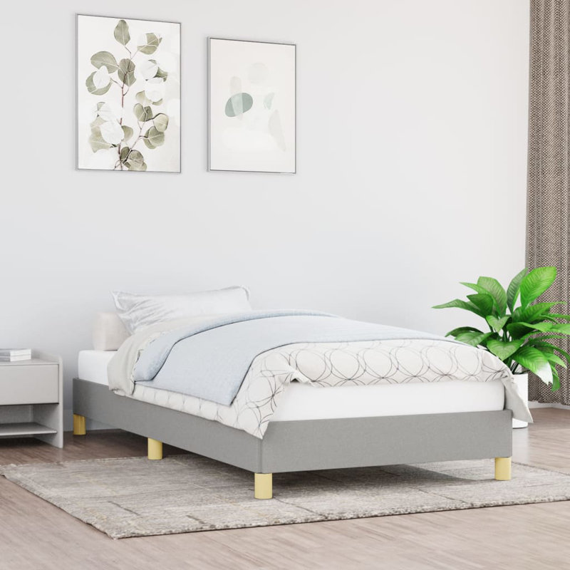 Koleigh Bed, Single (3'), Light Grey/Gold