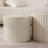 Nesting Coffee Table Set Of 2 Modern Drum Side Table End Table Wave Stripe Round Coffee Table For Living Room