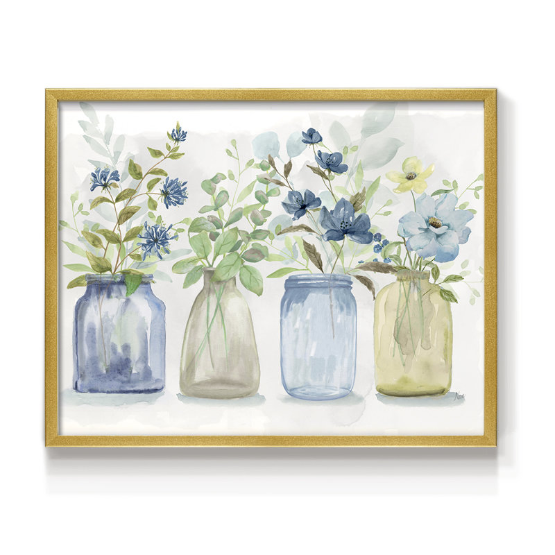 Blue Pickings -Framed Print - Restickable