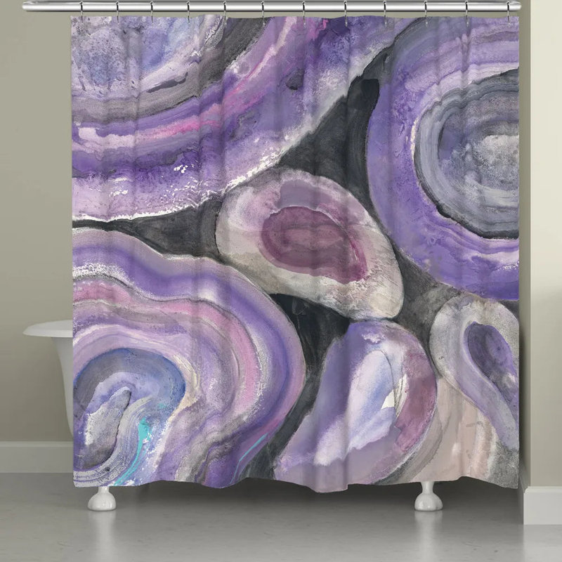 Savner Abstract Shower Curtain, 71" H x 74" W