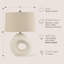 Lampe de table sculpturale Iris