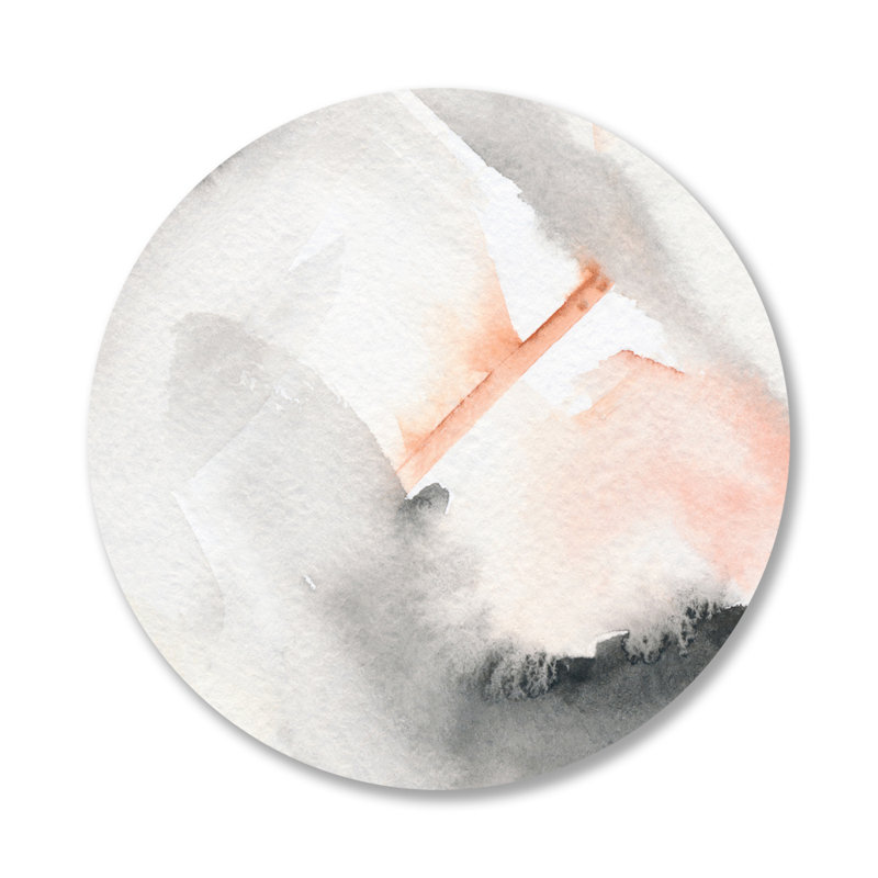 Art abstrait - "Avantages", impression sur rond, H 24 po x l 24 po, Acrylique Ultra-HD