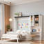 Lit escamotable multifonctionnel avec canapé, bureau et armoire de rangement - Conception pliable peu encombrante-970984679
