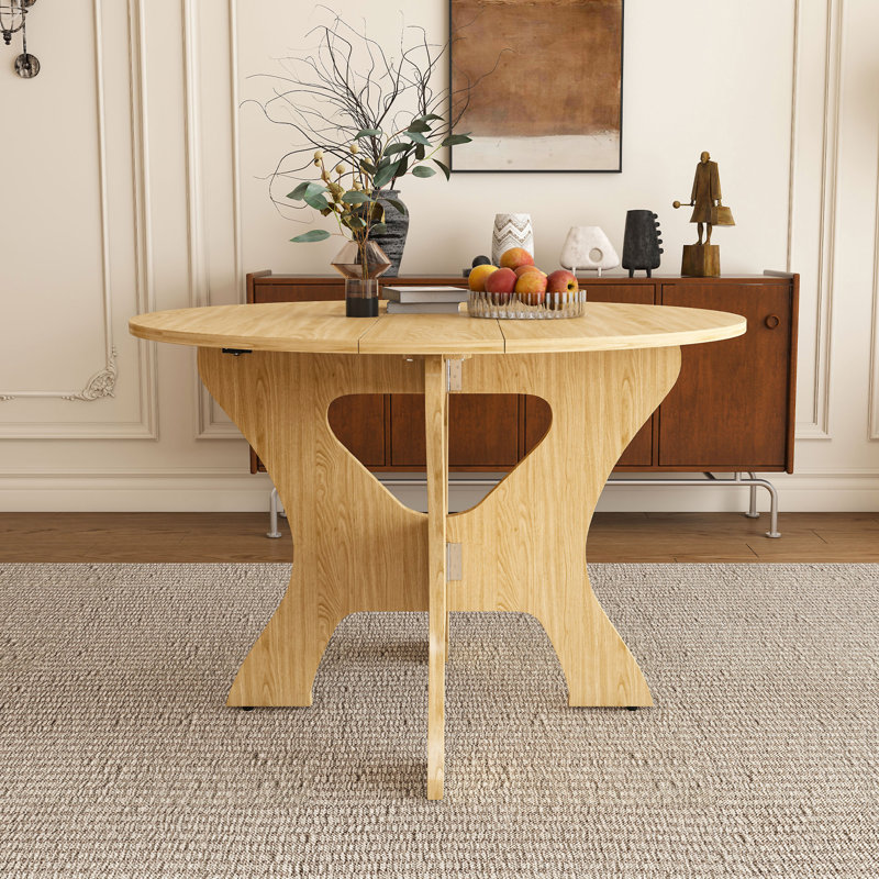Table de salle à manger pliante 43 po pour petits espaces (sans la chaise), Ancient Oak