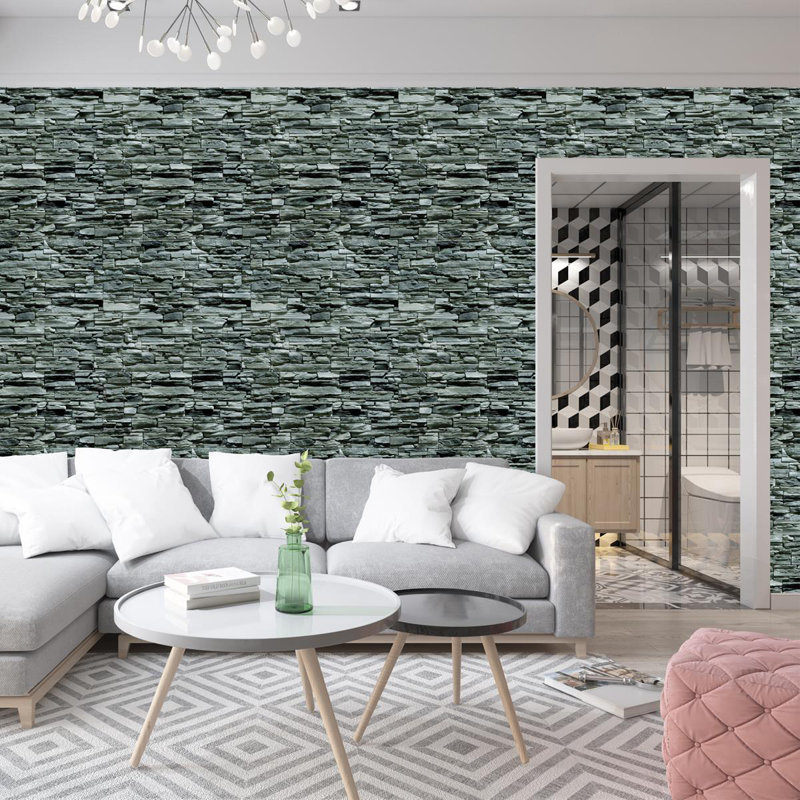 Rouleau de papier peint adhésif lisse L 126 po x l 24 po Hondo