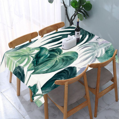 Nappe rectangulaire pour salle à manger Tropical Monstera, 60 L x 86 l