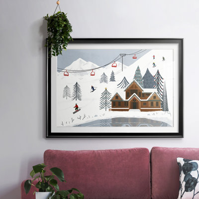 Ski Slope Collection A, reproduction d'art encadrée