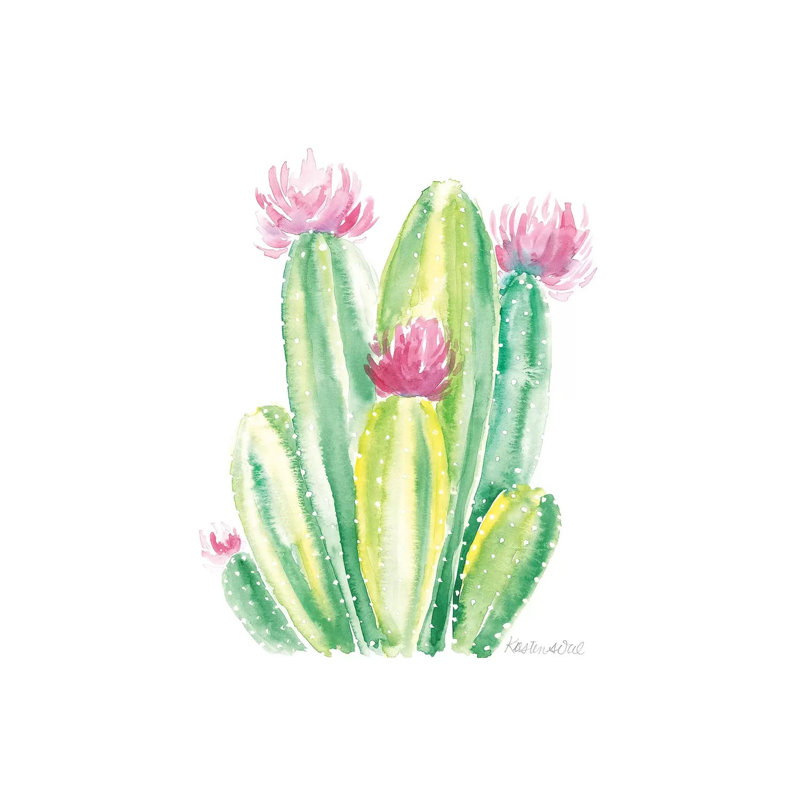 Cactus II by Kirsten Dill - Wrapped Canvas Gallery-Wrapped Canvas Giclée, 30.48cm H x 20.32cm W