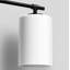 Meuble-lavabo moderne 3 lumières noir avec porte-lampes en forme de cloche