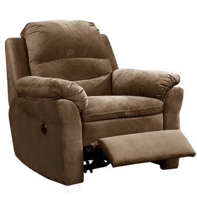 Modern Electric Recliner Chair With USB Port And Gentle Lumbar Massage, Ideal For Living Rooms, Home Theaters, Or Bedrooms – Tawny Brown