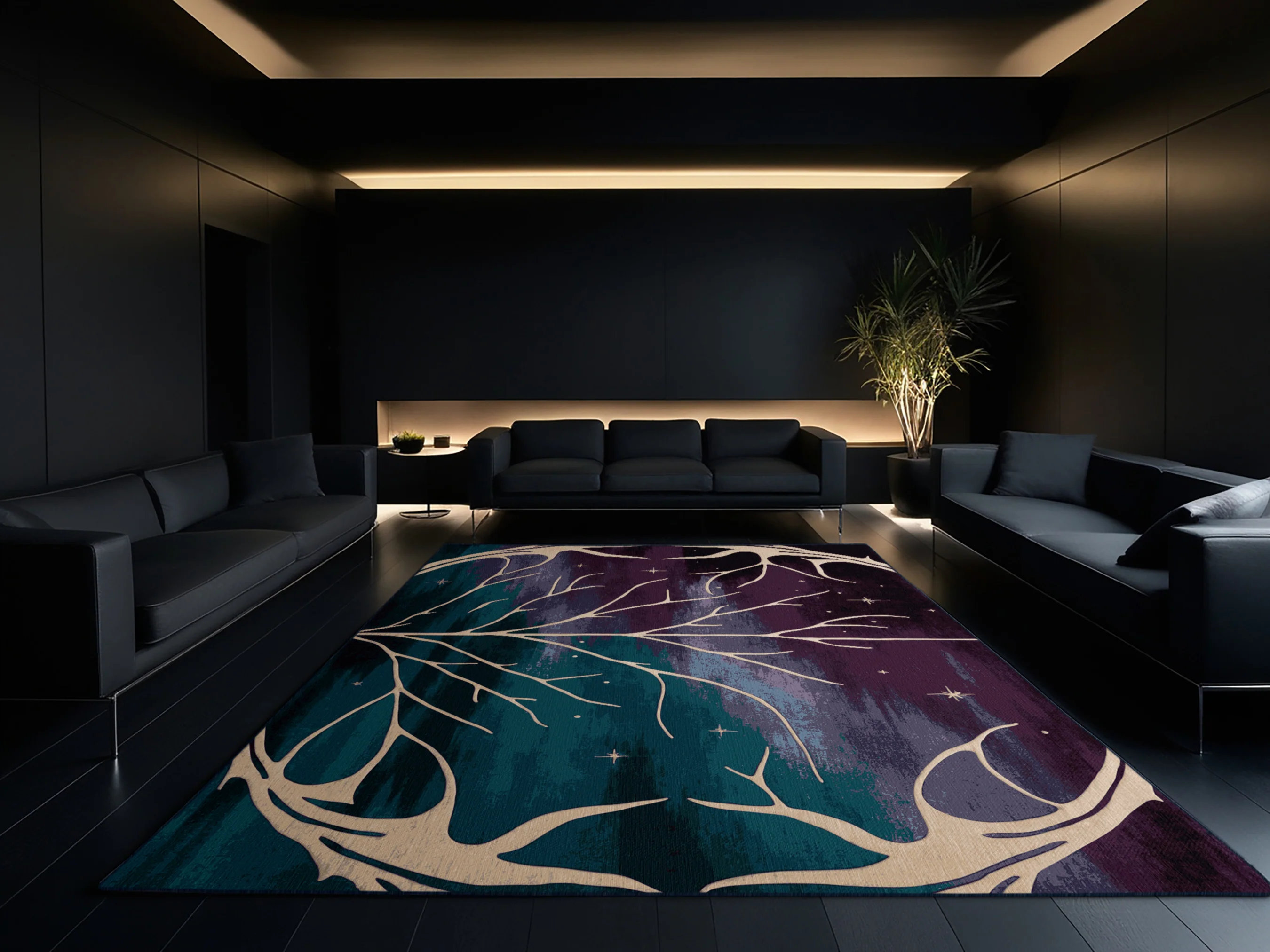 Lark Manor™ Moonlit Vines Rug | Wayfair