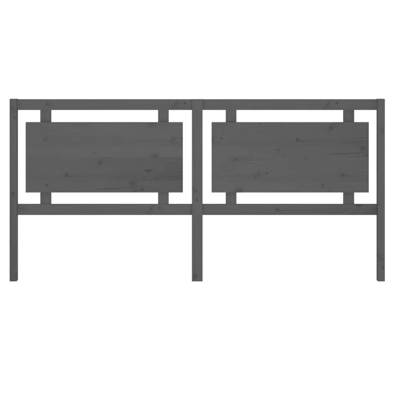 Schiavo Solid Wood Headboard, Grey, 205.5 x 100 cm