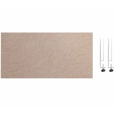 Panneaux d'intimité pour bureau Soundsorb Edge - 24 po x 12 po rectangulaire