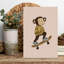 Skateboarding Monkey Fun Playful Contemporary Monkey Urban Wall Art Print 1 Piece Wrapped Canvas Wall Art-46169196