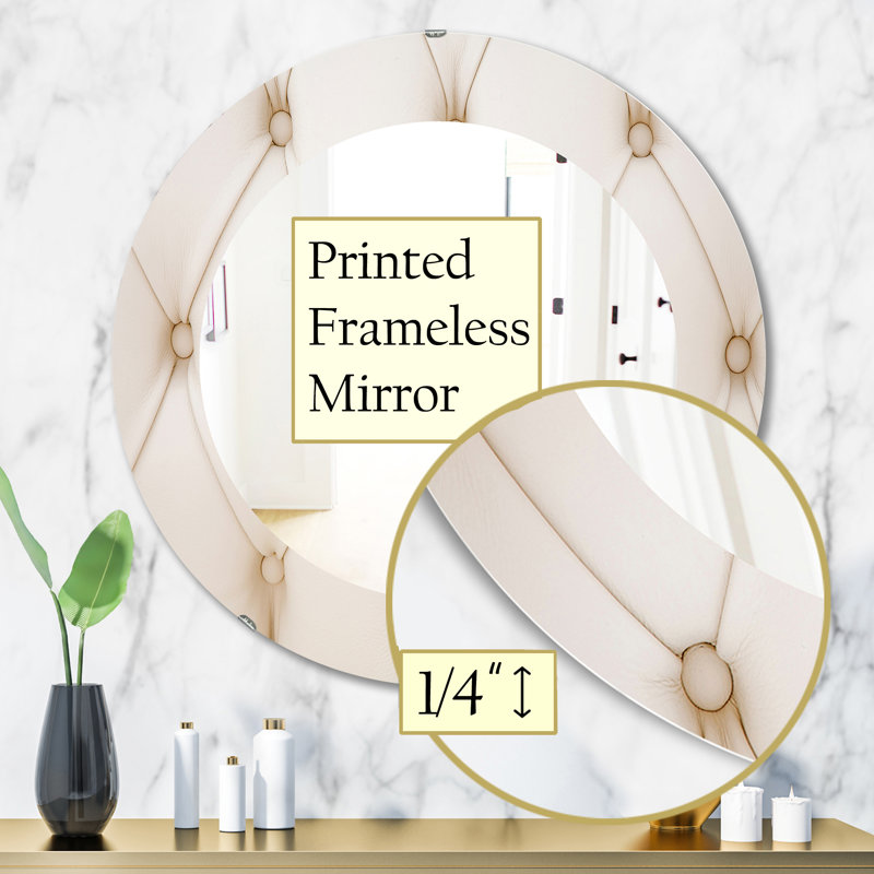 Miroir mural Leather Print II, H 31,5 po x l po