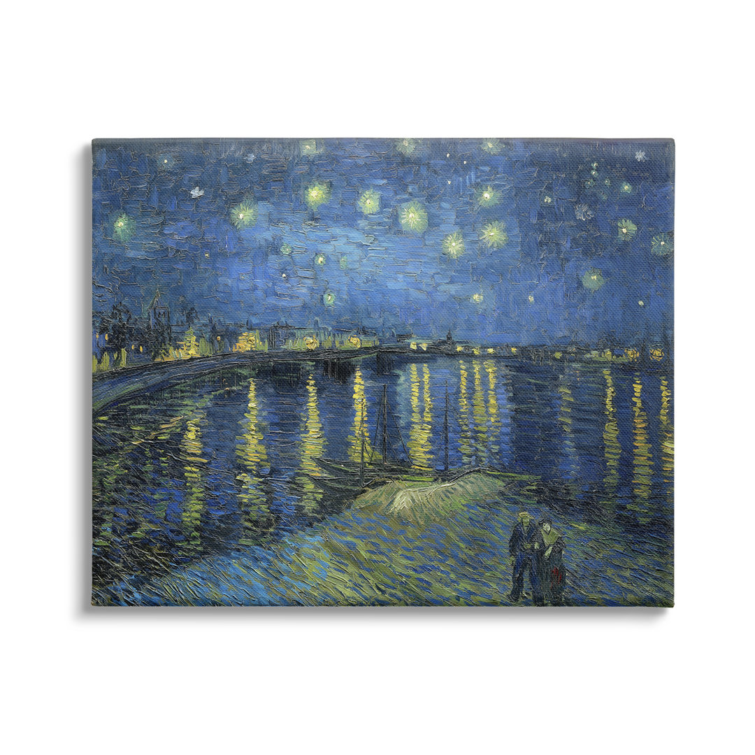 " Starry Night Over Rhone Classic " by Vincent Van Gogh Stupell Industries 
