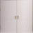 White Manufactured Wood Corner cabinet