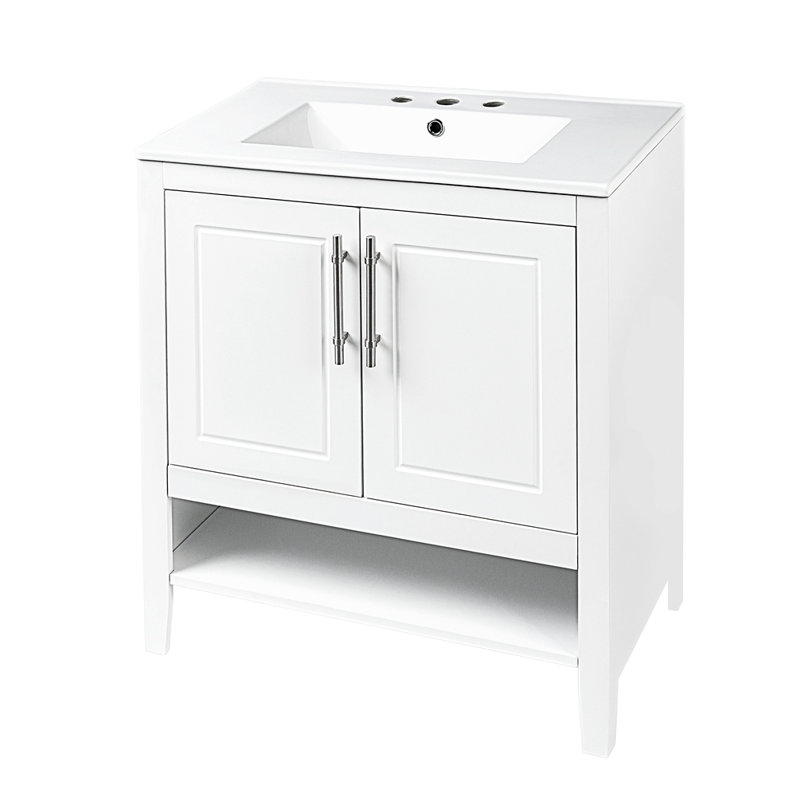 Meuble-lavabo simple avec plateau Mikkos 30,11