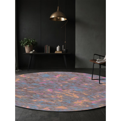 Tapis rose soyeux et moelleux