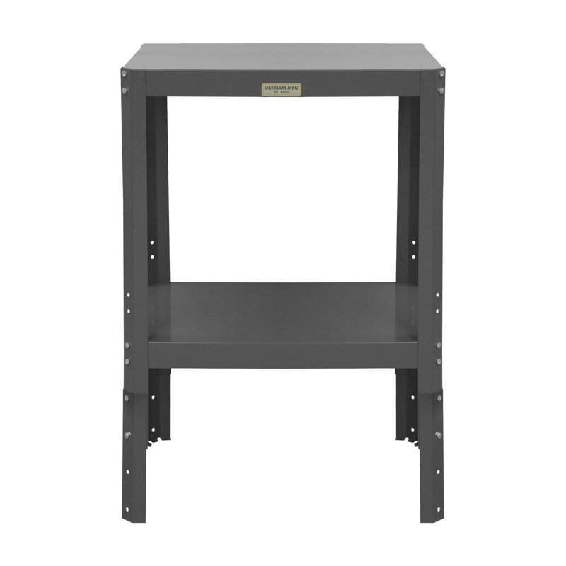 Établi à hauteur réglable avec plateau en acier Montbretia, H 36,13 po x l 30,13 po x P 24,13 po