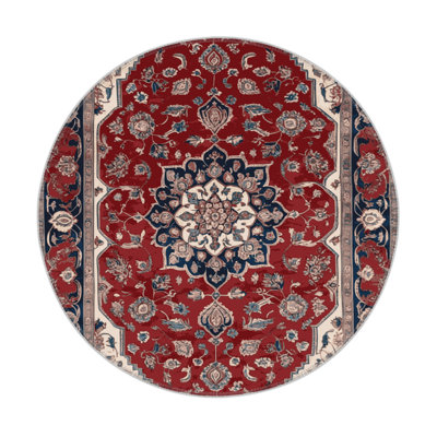 Persian Red Indoor and Outdoor Area Rug