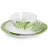 Martha Stewart Fernview 12 Piece Melamine Dinnerware Set in Green
