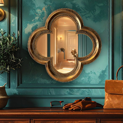 Florentine Quatrefoil Mirror, 26 Inches