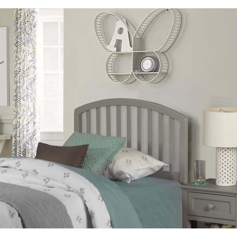 Brekke Solid Wood Headboard, Twin, Gray
