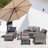 Alixander 6 - Person Patio Conversation Set with Cushions
