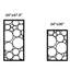 Big Circles Aluminum Laser-Cut Privacy Screen Panel  – Powder-Coated Outdoor Metal Wall Art, Decorative Garden Fence Privacy Divider-63673975-63673985