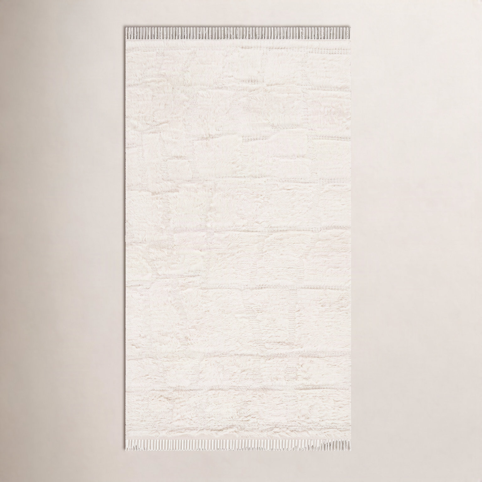 Azreal Ivory Hand-Woven Wool Rug, Rectangle 3' x 5'