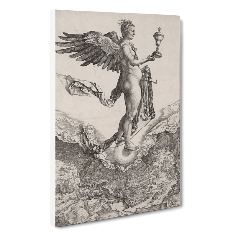 Nemesis by Albrecht Dürer - Wrapped Canvas Painting, 60cm H x 40cm W x 3cm D