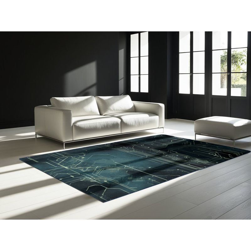 Void Nexus Rug, Square 6'