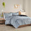 L'édredon simple / simple TG à poils longs gris, avec revers doux, comprend et 2 taies décoratives pour créer une chambre de rêve avec un style long et doux