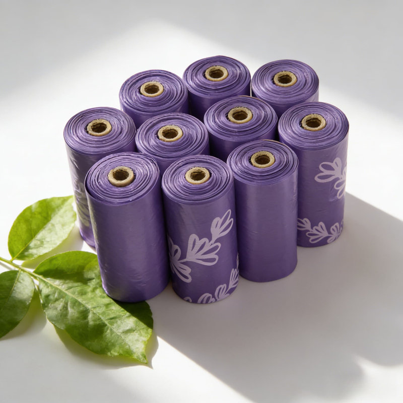 Extra Thick Dog Poop Bags With Leak Proof And Tear Resistant Design, Lavender Scented, For Easy And Hygienic Pet Waste Cleanup During Walks And Travel