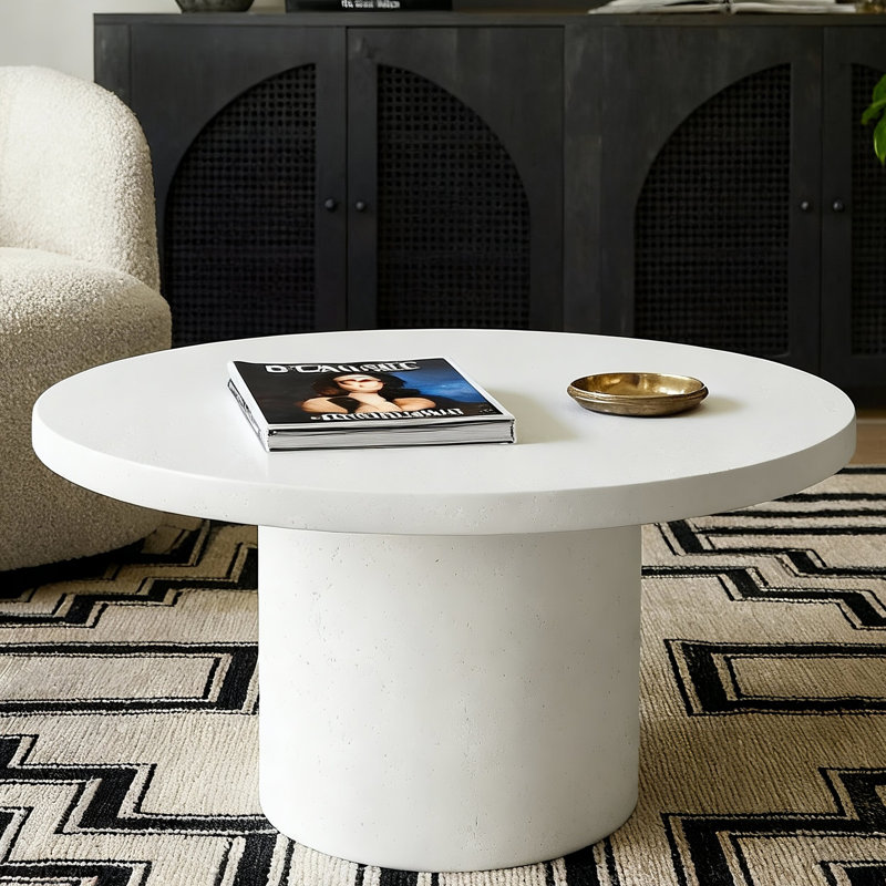 31.5” Pedestal Round Coffee Table