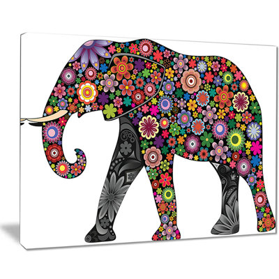 « joyeuse éléphant », impression sur toile