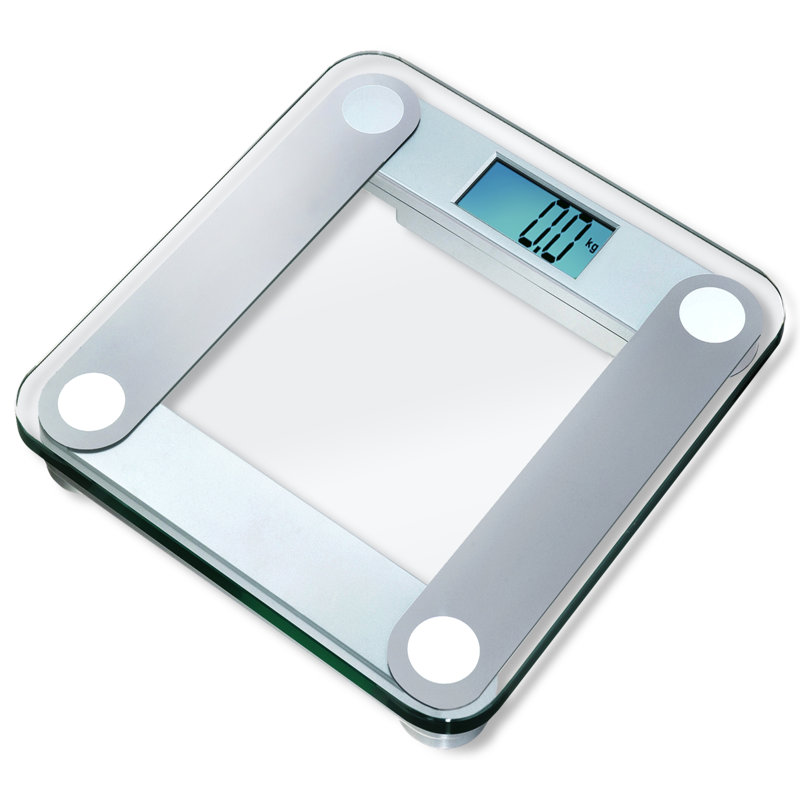 EatSmart Products Free Body Tape Measure Included Digital Bathroom Scale with Extra Large Lighted Display