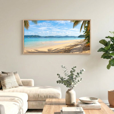 Ensemble de 1 tableau sur toile « Plage tropicale »