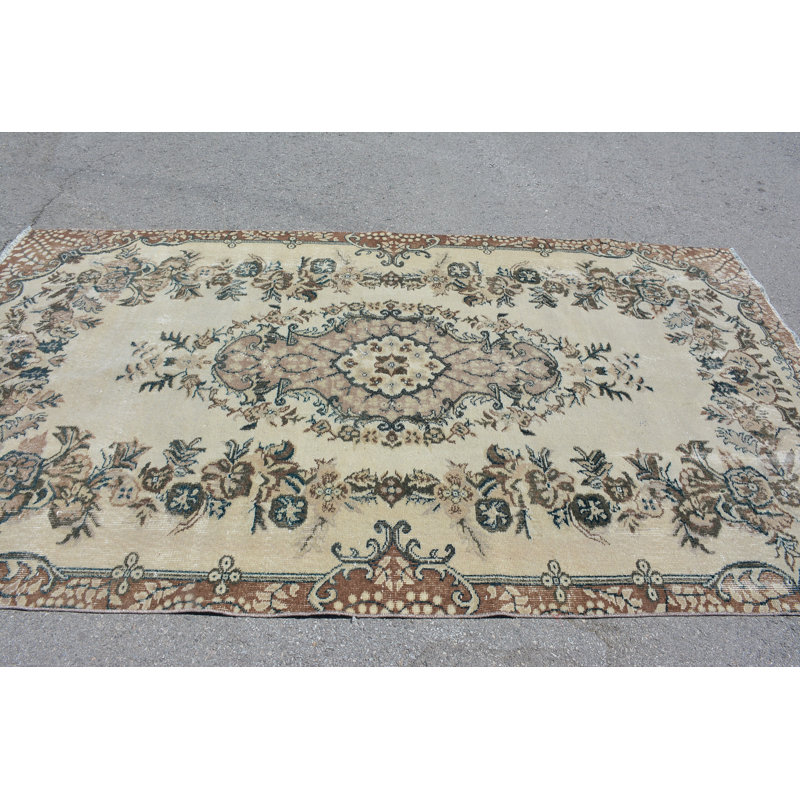 Tapis turc, tapis rétro, tapis brun frais, tapis tissé à plat, tapis de décoration intérieure, grand tapis de 5,3 x 9,6 pi