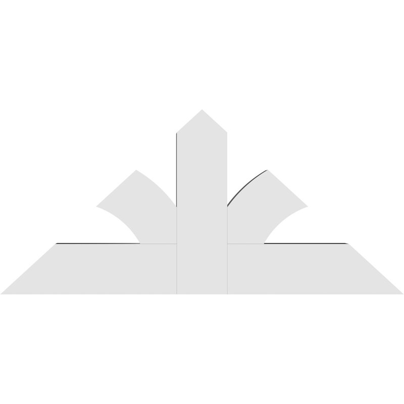 Support pour pignon en PVC de qualité architecturale Richland, H 22 po x l 48 po (pas: 11/12), P 4 po x F 6 po