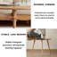 Solid Wood Three Leg Coffee Table-2101071691