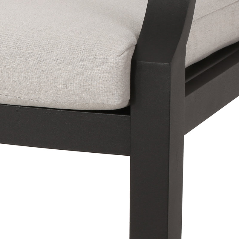 Outdoor Dining Armchair with Cushions